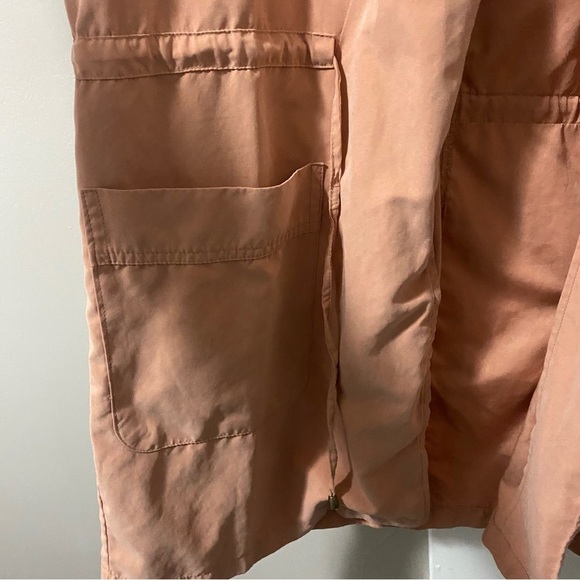 Love Tree Women's Peach Jacket Size M Long Sleeve V-neck Tie Front - Picture 10 of 11